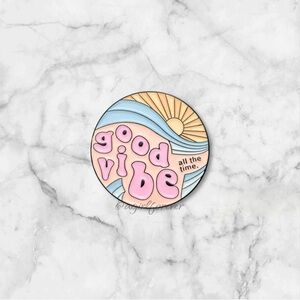 3/$18 NEW Good Vibes All The Time Enamel Pin Brooch
